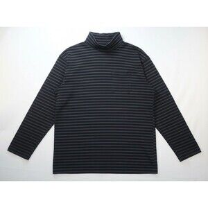 Engineered Garments PC Stripe High Mock Shirt Size Men's XS S Oversized Gray